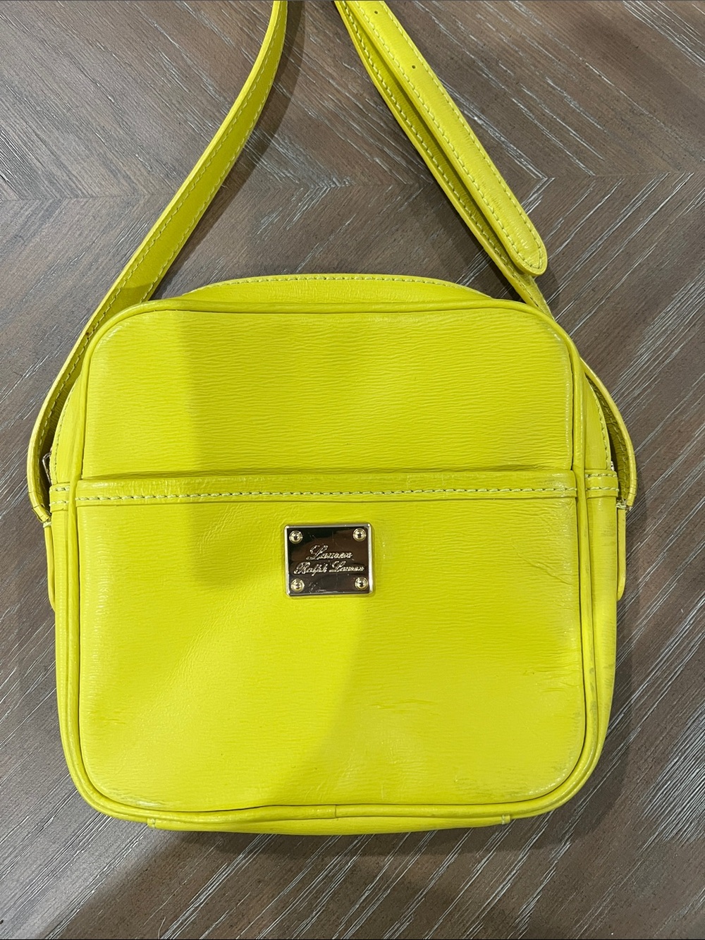 Laura Ashley Bright Yellow Crossbody Shoulder Bag